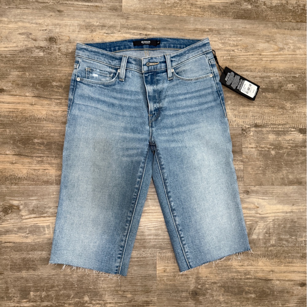Hudson Jeans Blue Bermuda Shorts Classic Style